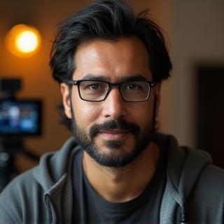 कलाकार दीपक यादव का सिर का फोटो